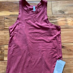 Lululemon All Tied Up tank washed Chianti NWT sz 4